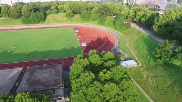 Vue Aérienne Des Terrains Sport — Video