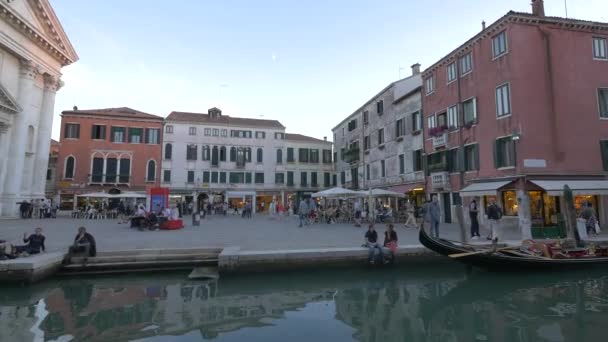 Campo San Barnaba Venetië — Stockvideo