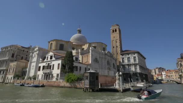 圣耶利米教堂圆顶和Palazzo Labia — 图库视频影像