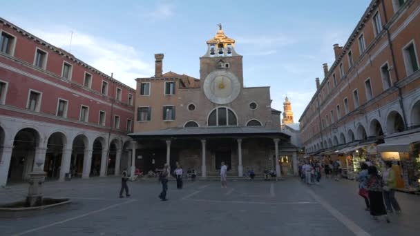 San Giacomo Rialto Kilisesi — Stok video