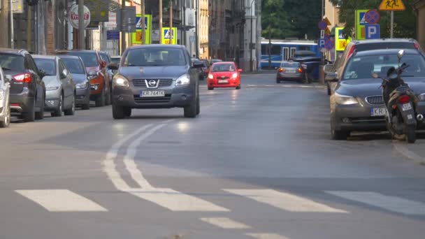 Sokakta Trafik Vardı — Stok video