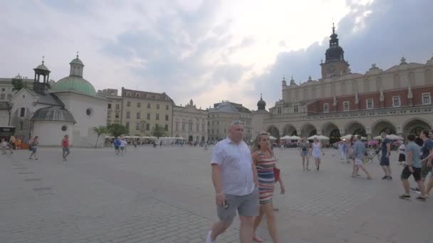 Rynek Główny Krakowie — Wideo stockowe