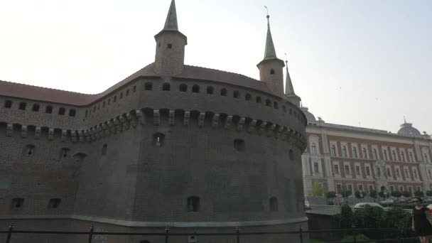 Ein Befestigter Außenposten Krakau — Stockvideo