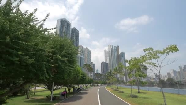 Parco Cinta Costera Panama — Video Stock