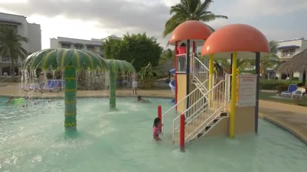 Kids Pool Area Playa Blanca Resort — Stock Video