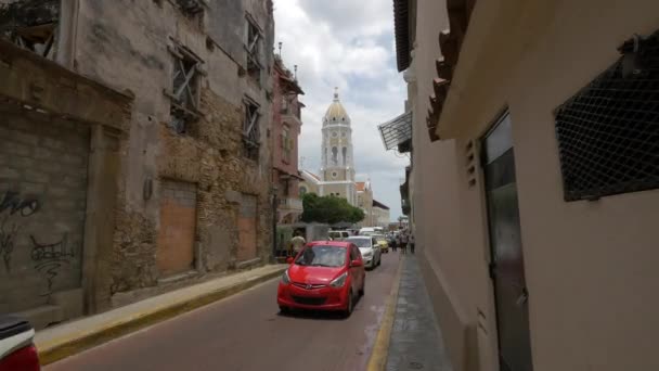 Circulation Dans Une Rue Panama — Video