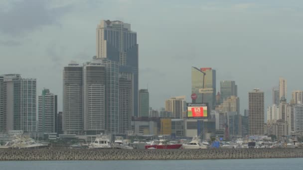 Vista Panorámica Ciudad Panamá — Vídeos de Stock