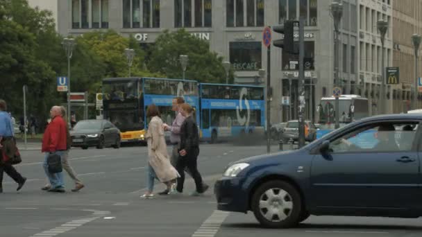 Pouliční Doprava Ulici Spojka — Stock video