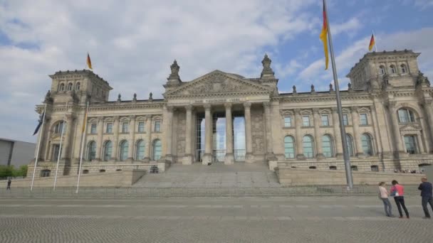 Het Reichstag Gebouw Berlijn — Stockvideo