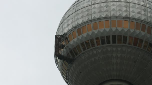 Σφαίρα Του Πύργου Τηλεόρασης Του Βερολίνου — Αρχείο Βίντεο