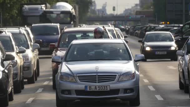 Αυτοκίνητα Που Οδηγούν Στο Δρόμο — Αρχείο Βίντεο