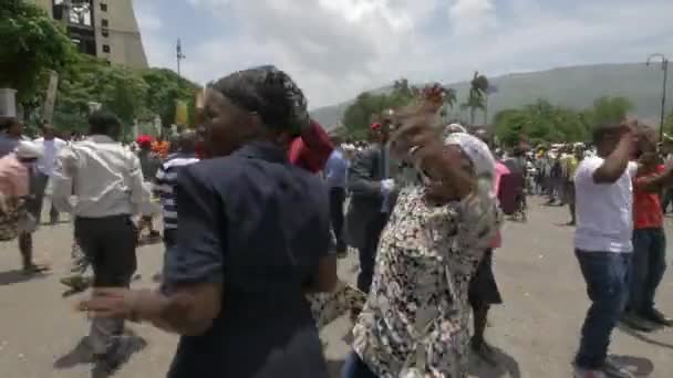 Danse Lors Rassemblement Port Prince — Video