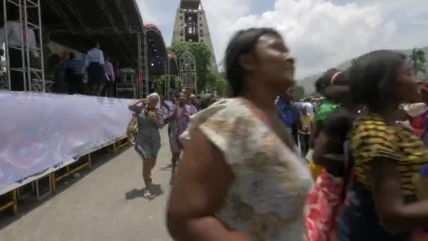 Pessoas Dançando Port Prince — Vídeo de Stock