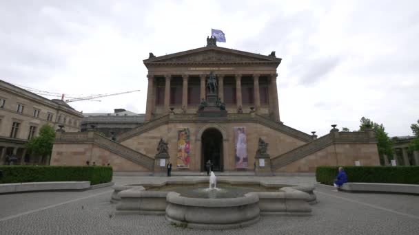 Alte Nationalgalerie Berlijn — Stockvideo