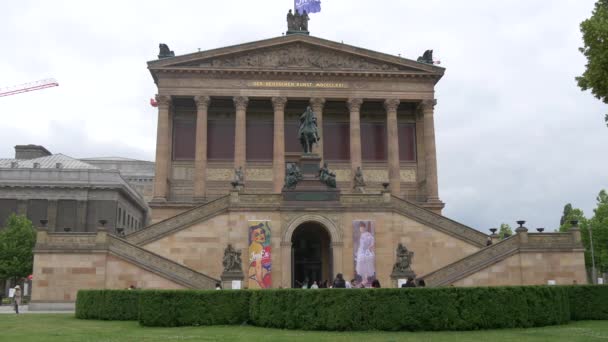 柏林的Alte Nationalgalerie — 图库视频影像