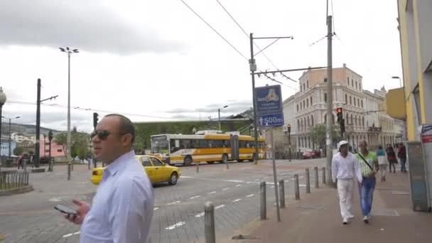 Vista Rua Quito — Vídeo de Stock