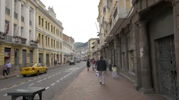 Venezolaanse Straat Quito — Stockvideo