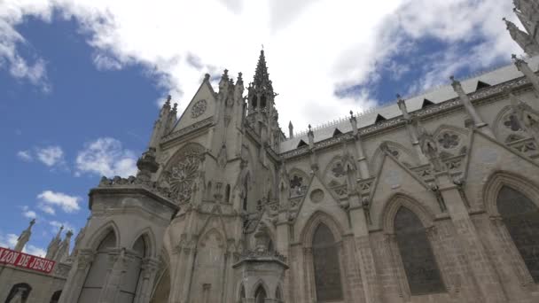 Basiliek Van Nationale Vow Quito — Stockvideo