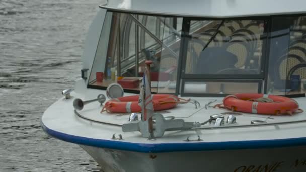 Barco Turismo Ancorado — Vídeo de Stock