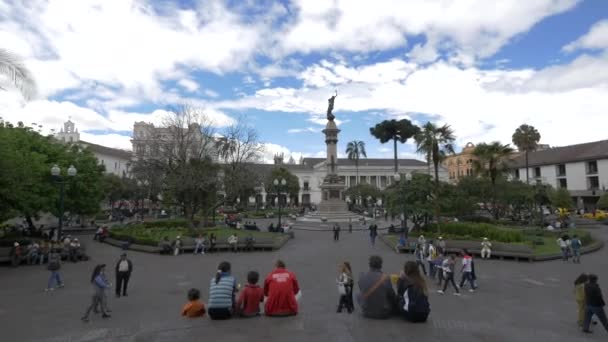 Площа Незалежності Статуя Свободи — стокове відео