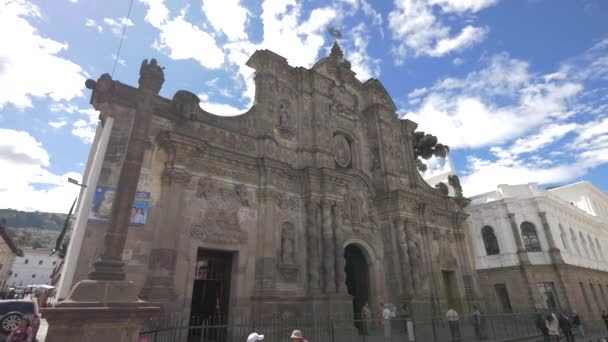 Igreja Companhia Jesus Quito — Vídeo de Stock