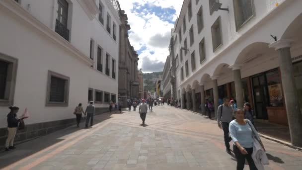 Centro Histórico Quito — Vídeos de Stock