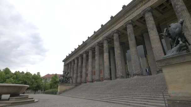 Altes Múzeum Homlokzata Berlinben — Stock videók