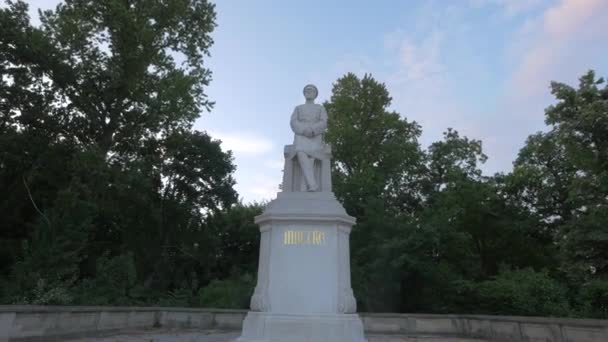 Статуя Гельмута Фон Мольтке Старшого Берлін — стокове відео