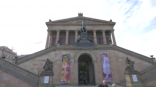 Alte Nationalgallery Fasade Berlin — Stock video