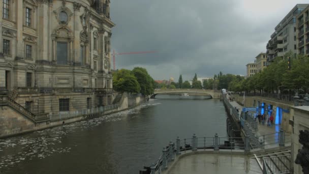 Spree River Berlijn — Stockvideo