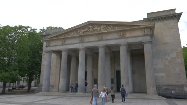 Fachada Edificio Columnas — Vídeo de stock