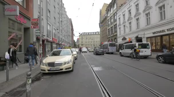 Traffic Street Cloudy Day — Video Stock