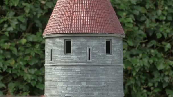 Tilt Miniature Stone Tower — 图库视频影像