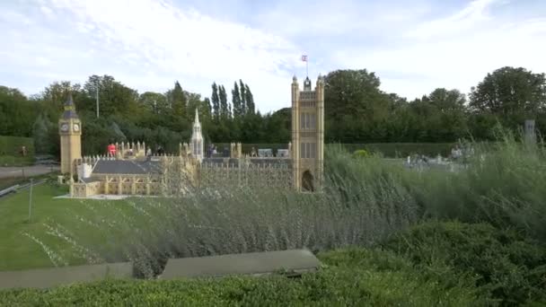 Miniaturen Aus London Einem Park Bauen — Stockvideo