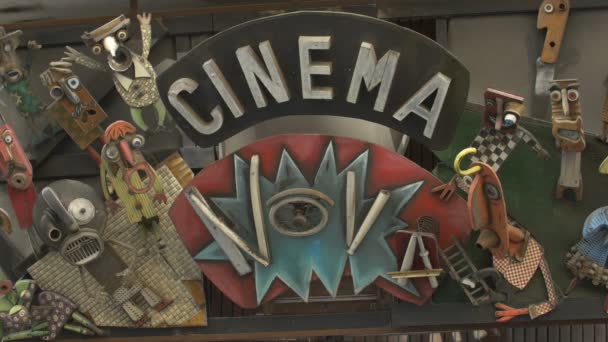 Cinema Nova Cartello Ingresso — Video Stock