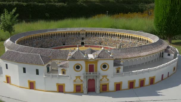 Una Miniatura Plaza Toros Sevilla — Vídeo de stock