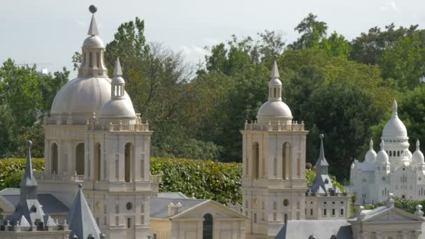 Cupola Torri Edificio Miniatura — Video Stock