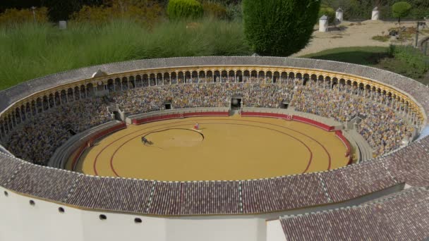 Een Miniatuur Van Plaza Toros Sevilla — Stockvideo