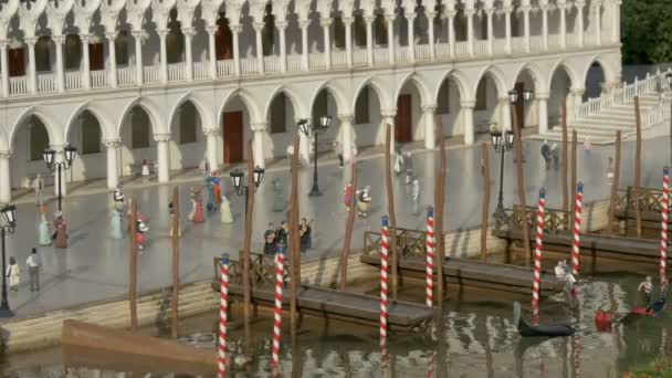 Uma Miniatura Praça São Marcos Veneza — Vídeo de Stock