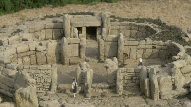 Mnajdra Tapınağı Minyatürü — Stok video