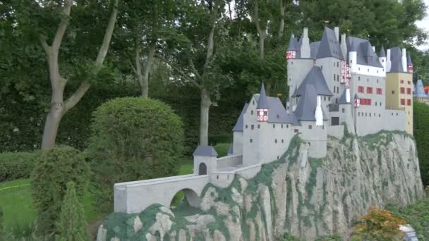 ミニヨーロッパのミニチュア城 — ストック動画
