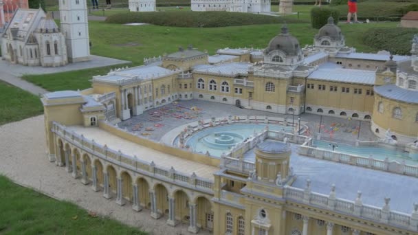 Pałac Wystawiony Mini Europe Bruksela — Wideo stockowe