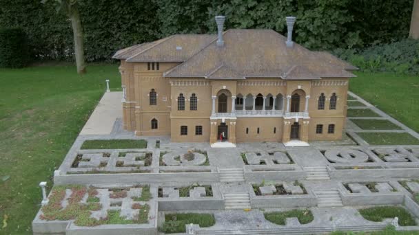 Mogosoaia Palace Miniatyr Bryssel — Stockvideo