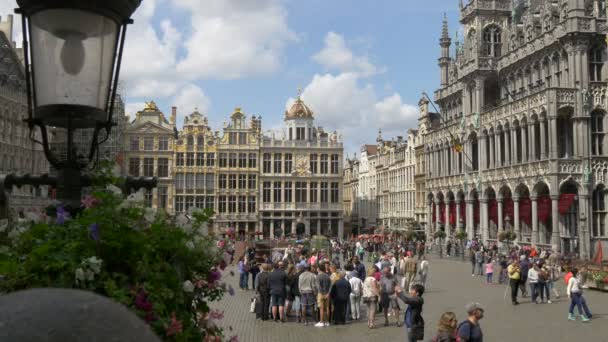 Місто Гранд Плейс Брюсселі — стокове відео