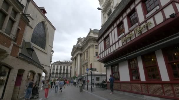 布鲁塞尔市中心的云彩 — 图库视频影像