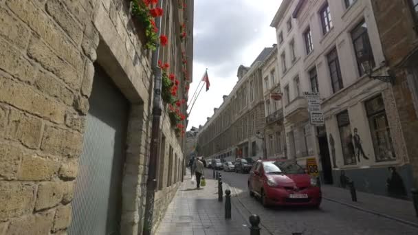 Rua Com Edifícios Tijolos — Vídeo de Stock