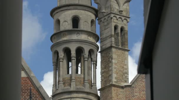 Basilika Des Heiligen Blutes Brügge — Stockvideo