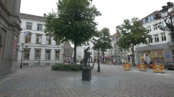 Statua Papageno Bruges — Video Stock