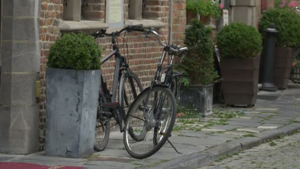 Bikes Parked Sidewalk — Video