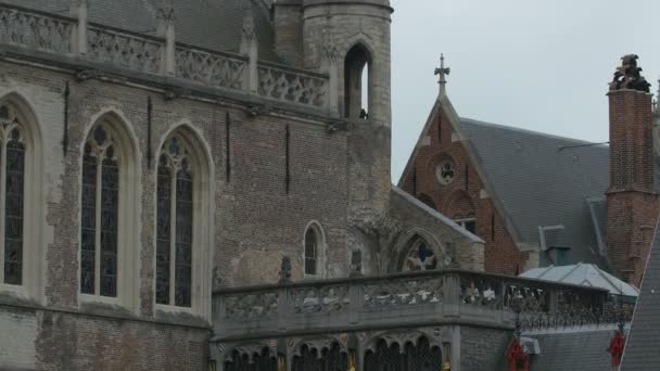 Opbouw Van Basiliek Van Het Heilig Bloed — Stockvideo